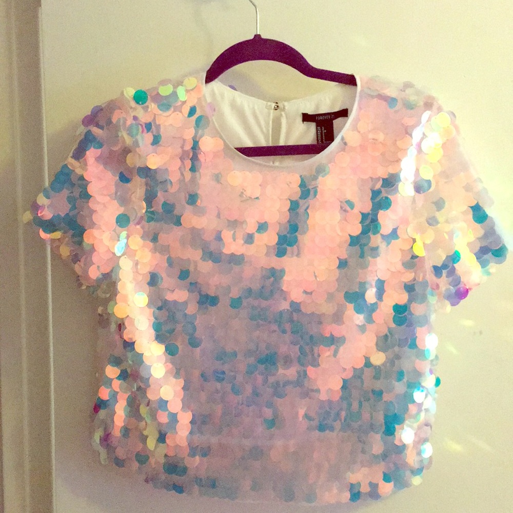 Forever 21 Sequin Top